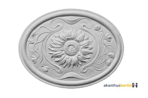 OP 73 Ornamentplatte Sonnenblume oval