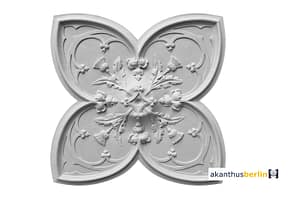 RO 87 Rosette Vierblatt im Gotischen Stil