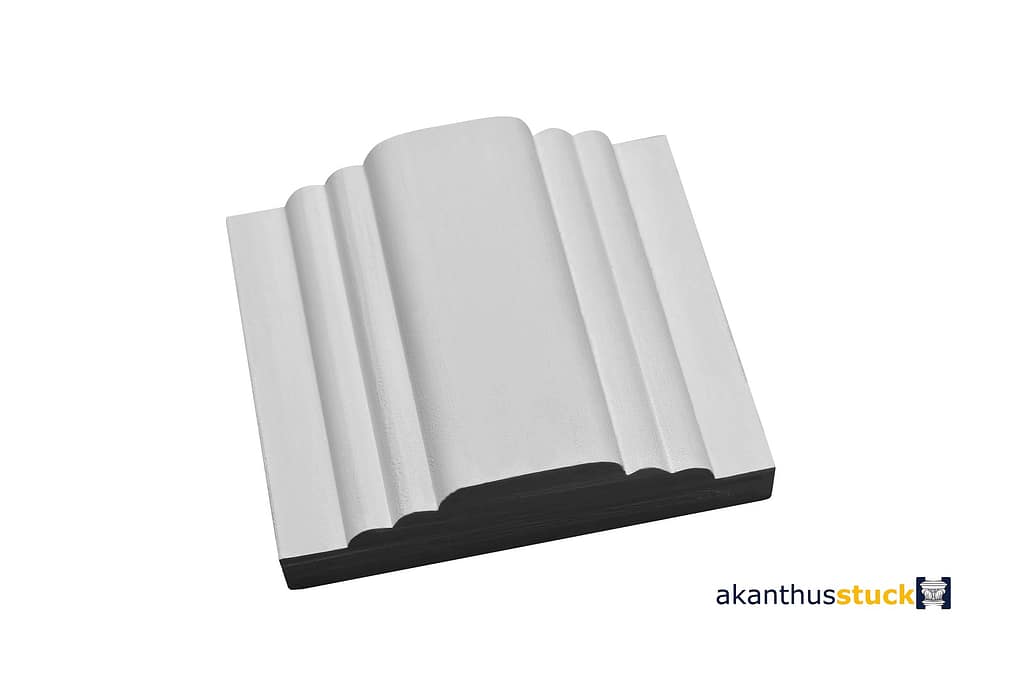 Stuck Profilleiste für Wand und Deckengestaltung aus reinem Gips für Deckenzwickel PR 75