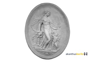FG 18 Figur Medaillon Frau & Putte