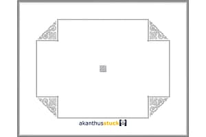 DS 27 Stuckdecke Dreilinden – Variante 3 – | Neuer Stil (Deckengröße 500 x 400 cm)