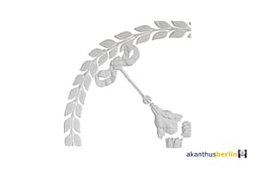 DB 60-3 Deckenbild Eckteil im Jugendstil