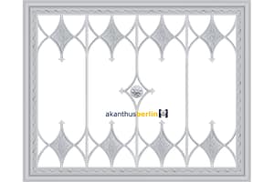 DS 42 Stuckdecke „Schloss Reichenow Serie“ EC41 | Gotik (Deckengröße: 500 x 400 cm)