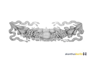 OP 80 Ornamentplatte Obstgirlande